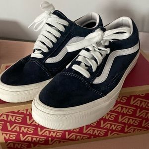 Vans Navy and White Women's Sneakers